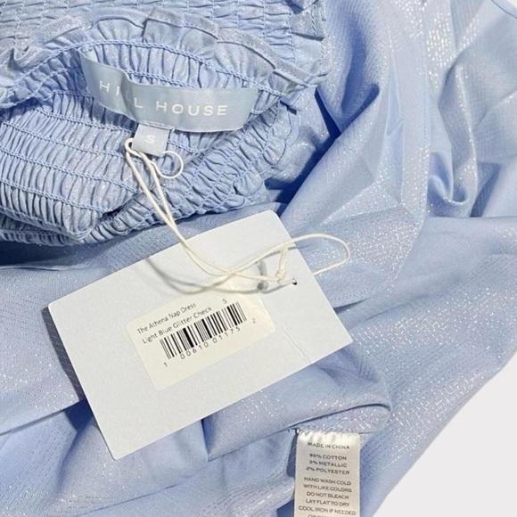 HILL HOUSE Athena Nap Dress - Light Blue Glitter - Picture 10 of 11